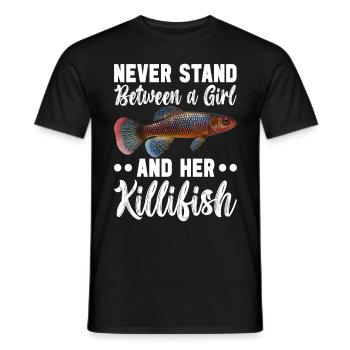 Killifisch Aquarium Amateurs de poissons - T-shirt homme - noir - Devant - AI Model Male 178 light (178cm)
