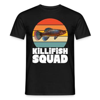 Killifisch Aquarium Amateurs de poissons - T-shirt homme - noir - Devant - AI Model Male 178 light (178cm)