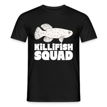 Killifisch Aquarium Amateurs de poissons - T-shirt homme - noir - Devant - AI Model Male 178 light (178cm)