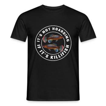 Killifisch Aquarium Amateurs de poissons - T-shirt homme - noir - Devant - AI Model Male 178 light (178cm)