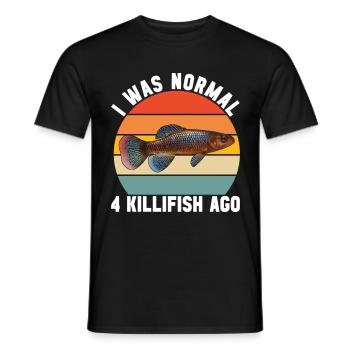 Killifisch Aquarium Amateurs de poissons - T-shirt homme - noir - Devant - AI Model Male 178 light (178cm)