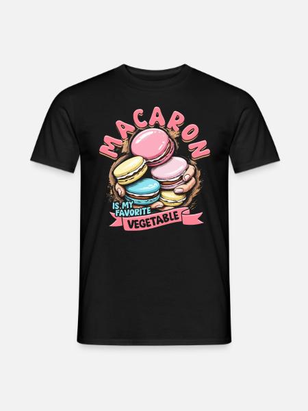 Macaron Macaronbäcker Patissier - Männer T-Shirt - Schwarz