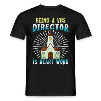 École biblique de vacances, VBS - T-shirt homme - noir - Devant - AI Model Male 178 light (178cm)