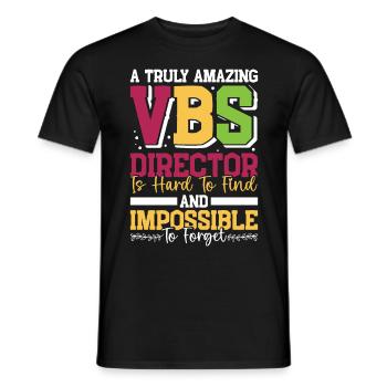 École biblique de vacances, VBS - T-shirt homme - noir - Devant - AI Model Male 178 light (178cm)