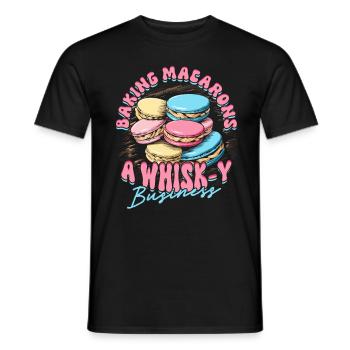 Macaron Macaron Boulanger Pâtissier - T-shirt homme - noir - Devant - AI Model Male 178 light (178cm)