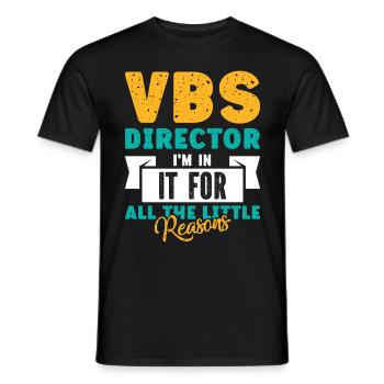 École biblique de vacances, VBS - T-shirt homme - noir - Devant - AI Model Male 178 light (178cm)