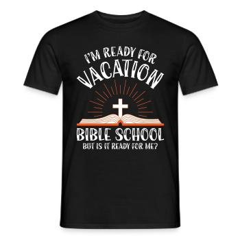 École biblique de vacances, VBS - T-shirt homme - noir - Devant - AI Model Male 178 light (178cm)