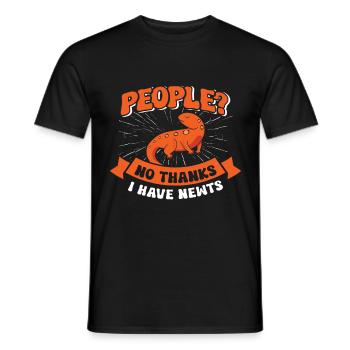 Newt - Men's T-Shirt - black - Front - AI Model Male 178 light (178cm)
