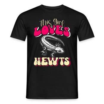 Newt - Men's T-Shirt - black - Front - AI Model Male 178 light (178cm)