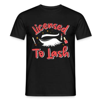 Lash Tech - Men's T-Shirt - black - Front - AI Model Male 178 light (178cm)