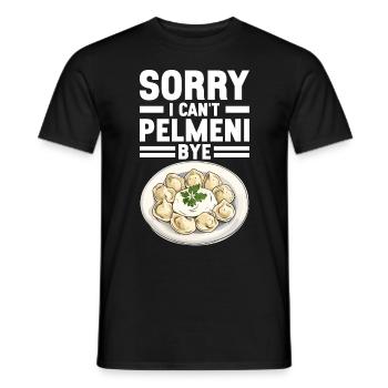 Pelmeni Cuisine russe - T-shirt homme - noir - Devant - AI Model Male 178 light (178cm)