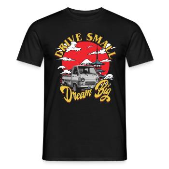 Pas de camion, petit, rêve grand - T-shirt homme - noir - Devant - AI Model Male 178 light (178cm)