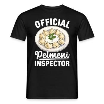 Pelmeni Russian Cuisine - Men's T-Shirt - black - Front - AI Model Male 178 light (178cm)