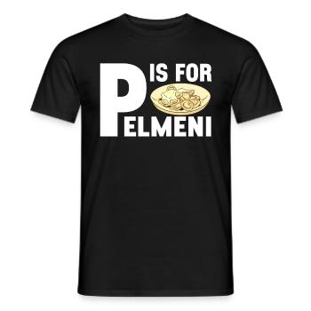 Pelmeni Russian Cuisine - Men's T-Shirt - black - Front - AI Model Male 178 light (178cm)