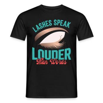 Lash Tech - Men's T-Shirt - black - Front - AI Model Male 178 light (178cm)