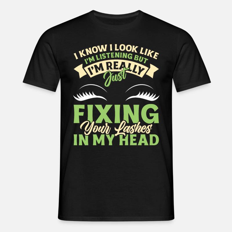 Lash Tech - Männer T-Shirt - Schwarz