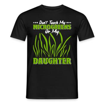 Micro-pousses Micro-pousses - T-shirt homme - noir - Devant - AI Model Male 178 light (178cm)
