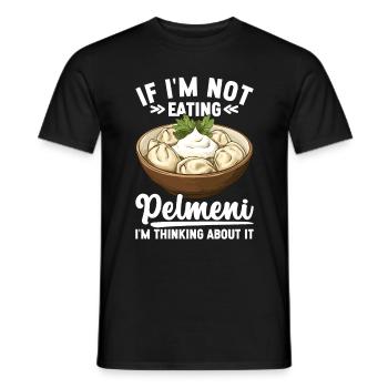 Pelmeni Russian Cuisine - Men's T-Shirt - black - Front - AI Model Male 178 light (178cm)