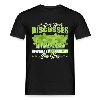Micro-pousses Micro-pousses - T-shirt homme - noir - Devant - AI Model Male 178 light (178cm)