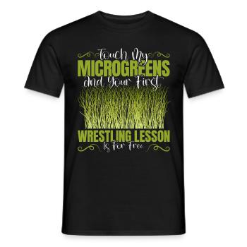 Micro-pousses Micro-pousses - T-shirt homme - noir - Devant - AI Model Male 178 light (178cm)