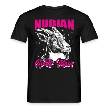 Chèvre Nubienne, éleveur de chèvres - T-shirt homme - noir - Devant - AI Model Male 178 light (178cm)