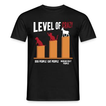 Chèvre Nubienne, éleveur de chèvres - T-shirt homme - noir - Devant - AI Model Male 178 light (178cm)