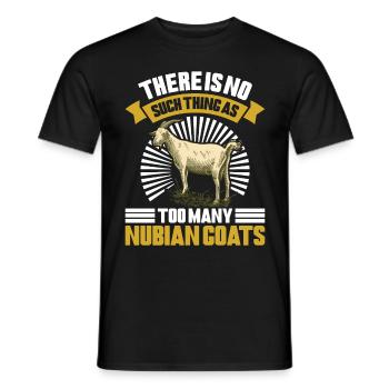 Chèvre Nubienne, éleveur de chèvres - T-shirt homme - noir - Devant - AI Model Male 178 light (178cm)