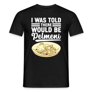 Pelmeni Russian Cuisine - Men's T-Shirt - black - Front - AI Model Male 178 light (178cm)