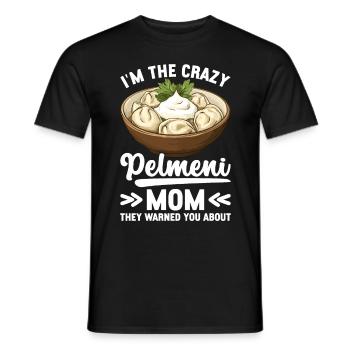 Pelmeni Russian Cuisine - Men's T-Shirt - black - Front - AI Model Male 178 light (178cm)