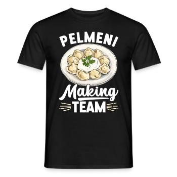 Pelmeni Cuisine russe - T-shirt homme - noir - Devant - AI Model Male 178 light (178cm)