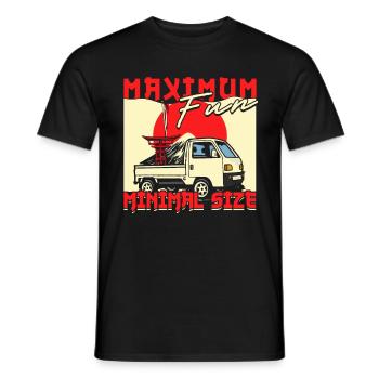Kei Truck Maximum Fun Taille minimale - T-shirt homme - noir - Devant - AI Model Male 178 light (178cm)