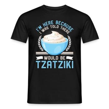 Griechische Brot Zwiebeln Pita Tomaten Tzatziki - Männer T-Shirt - Schwarz - Vorne - AI Model Male 178 light (178cm)