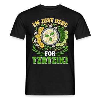 Griechische Brot Zwiebeln Pita Tomaten Tzatziki - Männer T-Shirt - Schwarz - Vorne - AI Model Male 178 light (178cm)