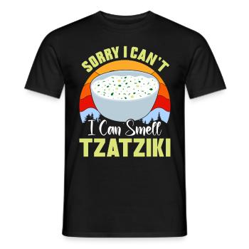 Pain grec Oignons Pita Tomates Tzatziki - T-shirt homme - noir - Devant - AI Model Male 178 light (178cm)