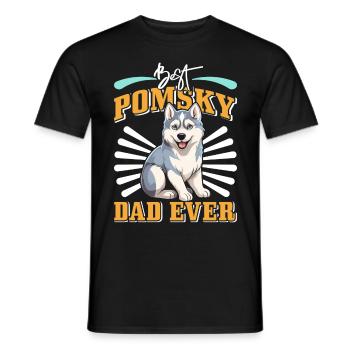 Dog saying dog dog - Men's T-Shirt - black - Front - AI Model Male 178 light (178cm)