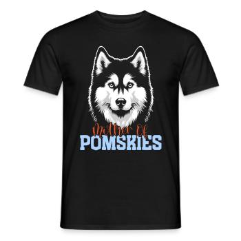 Dog saying dog dog - Men's T-Shirt - black - Front - AI Model Male 178 light (178cm)