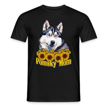 Dog saying dog dog - Men's T-Shirt - black - Front - AI Model Male 178 light (178cm)