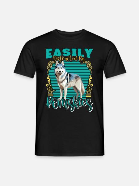 Dog saying dog dog - Men's T-Shirt - black