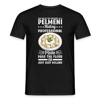 Pelmeni Cuisine russe - T-shirt homme - noir - Devant - AI Model Male 178 light (178cm)