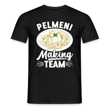 Pelmeni Cuisine russe - T-shirt homme - noir - Devant - AI Model Male 178 light (178cm)