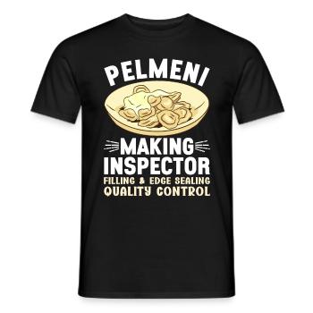 Pelmeni Cuisine russe - T-shirt homme - noir - Devant - AI Model Male 178 light (178cm)