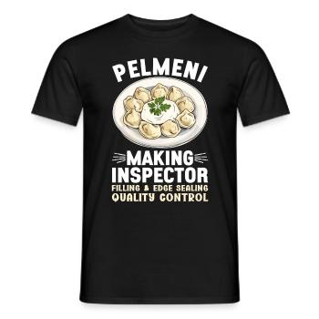 Pelmeni Cuisine russe - T-shirt homme - noir - Devant - AI Model Male 178 light (178cm)