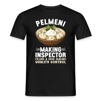 Pelmeni Cuisine russe - T-shirt homme - noir - Devant - AI Model Male 178 light (178cm)
