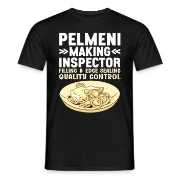 Pelmeni Cuisine russe - T-shirt homme - noir - Devant - AI Model Male 178 light (178cm)