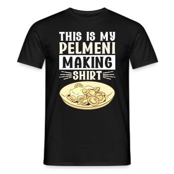 Pelmeni Russische Küche - Männer T-Shirt - Schwarz - Vorne - AI Model Male 178 light (178cm)