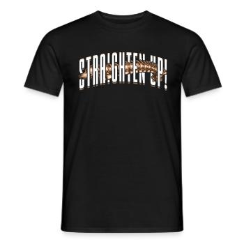 Chiropractor Physiotherapist - Men's T-Shirt - black - Front - AI Model Male 178 light (178cm)