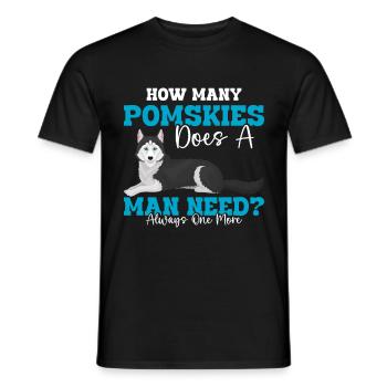 Dog saying dog dog - Men's T-Shirt - black - Front - AI Model Male 178 light (178cm)