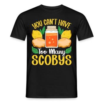 Boissons fermentées Kombucha Scoby - T-shirt homme - noir - Devant - AI Model Male 178 light (178cm)