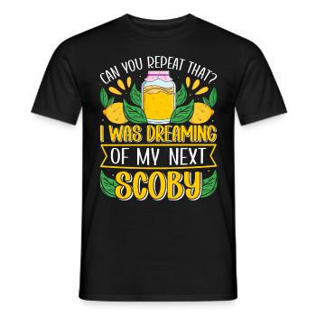 Boissons fermentées Kombucha Scoby - T-shirt homme - noir - Devant - AI Model Male 178 light (178cm)