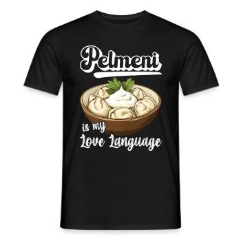 Pelmeni Cuisine russe - T-shirt homme - noir - Devant - AI Model Male 178 light (178cm)